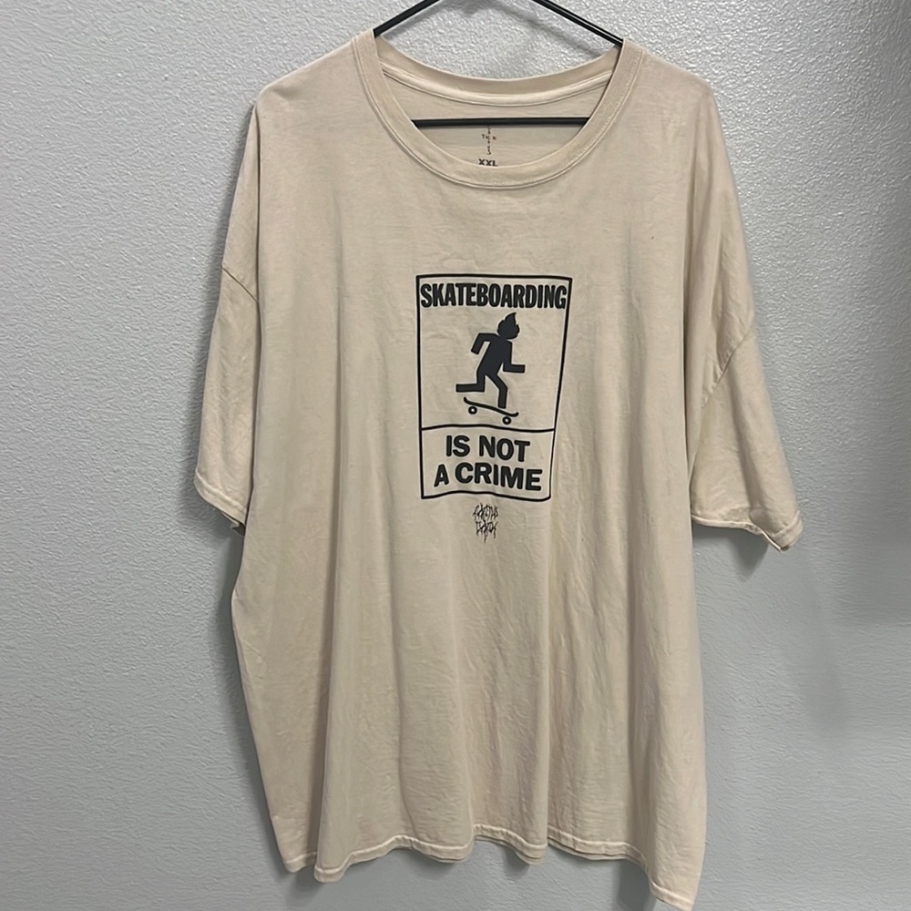 New XXL Cactus Jack Not A Crime T-Shirt